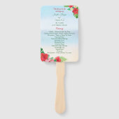 Hochzeitsfeiern mit tropischem Strand Fächer (Vorderseite)