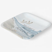 Hochzeitsfeiern mit tropischen Palmen Pappteller (Gewinkelt)