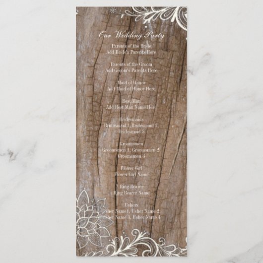 Hochzeitsfeiern mit Vintagem Stallholz Programm (Rückseite)