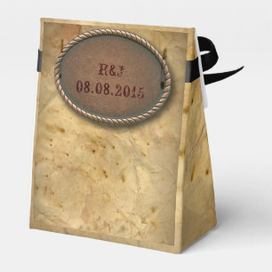 Hochzeitsfeiern mit Vintagem Western Geschenkschachtel