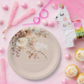 Hochzeitsfeiern mit Wasserfarben-Blush-Brautparty Pappteller (Party)