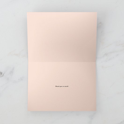 Hochzeitsfeiern mit Watercolor Magnolias und Cotto Dankeskarte (Innenseite)