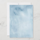 Hochzeitsfeiern mit weißer Blüte Einladung (Rückseite)