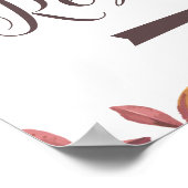 Hochzeitsfeiern nach rechts Zeichen des rustikalen Poster (Ecke)