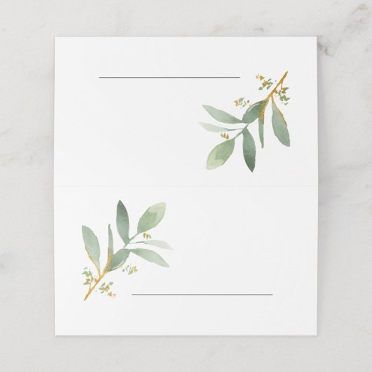 Hochzeitsfeiern oder Platzkarte von Veranstaltunge (Außenseite Aufgefaltet)