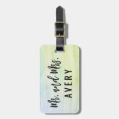 Hochzeitsfeiern Personalisierte Gepäckmarken Gepäckanhänger (Vorderseite vertikal)