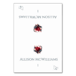 Hochzeitsfeiern Platzkarten-Vegetarisches Icon-Ros Tischnummer