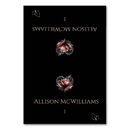 Hochzeitsfeiern Platzkarten-Vegetarisches Icon-Ros Tischnummer