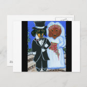 Hochzeitsfeiern Postkarte (Vorne/Hinten)