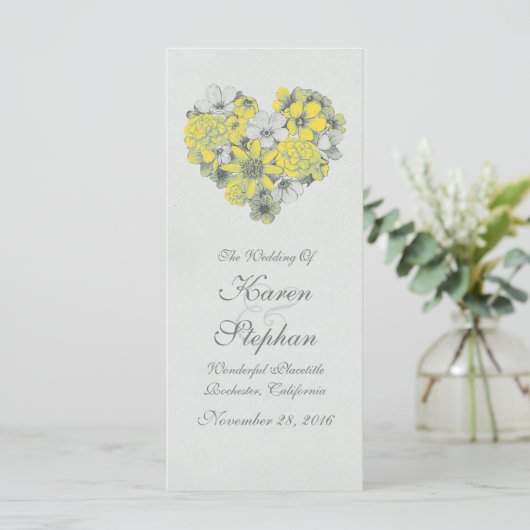 Hochzeitsfeiern Programm (Stehend Vorderseite)