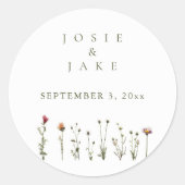 Hochzeitsfeiern Runder Aufkleber (Vorderseite)