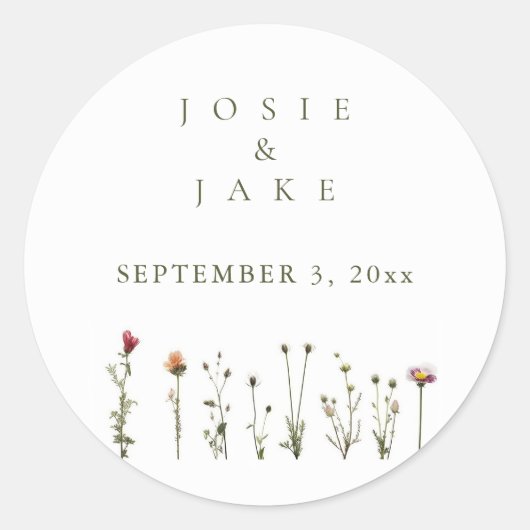 Hochzeitsfeiern Runder Aufkleber (Vorderseite)