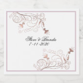 Hochzeitsfeiern Schaumweinetikett (Einzelnes Label)