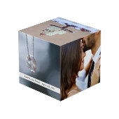 Hochzeitsfeiern Special Moments Foto Cube Newlywed Würfel (Rückseite Schrägansicht)