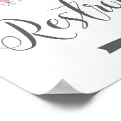 Hochzeitsfeiern Unterschreiben. Nach rechts Richtu Poster (Ecke)