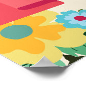 Hochzeitsfeierposter für den Foto-Stand Poster (Ecke)