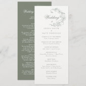 Hochzeitsfeierprogramm (Vorne/Hinten)