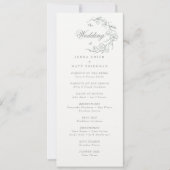 Hochzeitsfeierprogramm (Vorderseite)