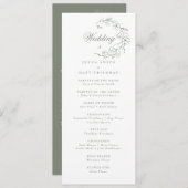 Hochzeitsfeierprogramm (Vorne/Hinten)