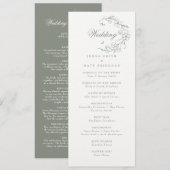 Hochzeitsfeierprogramm (Vorne/Hinten)