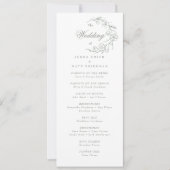 Hochzeitsfeierprogramm (Vorderseite)