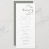 Hochzeitsfeierprogramm (Vorne/Hinten)