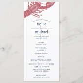 Hochzeitsfeierprogramm am Hafen Programm (Vorderseite)