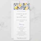 Hochzeitsfeierprogramm Einladung (Vorderseite)