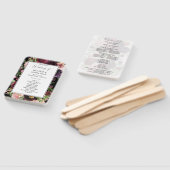 Hochzeitsfeierprogramm für Burgund & Blush Fächer (Non-assembled)