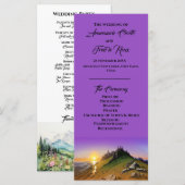 Hochzeitsfeierprogramm für Mountain & Sunset (Vorne/Hinten)