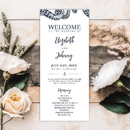 Hochzeitsfeierprogramm für Navy Programm