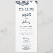 Hochzeitsfeierprogramm für Navy Programm (Vorderseite)