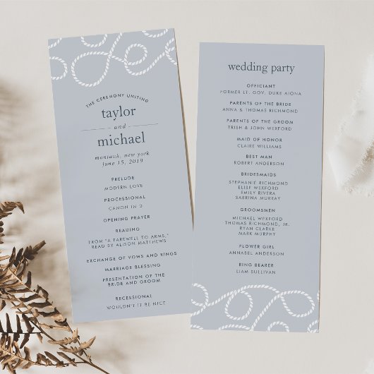 Hochzeitsfeierprogramm für Seetüchtige | Nebel Programm