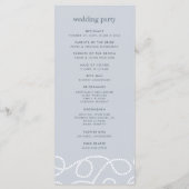 Hochzeitsfeierprogramm für Seetüchtige | Nebel Programm (Rückseite)