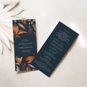 Hochzeitsfeierprogramm "Navy Blue & Terracotta"