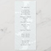 Hochzeitsfeierprogramme für Tall Blue Hydrangea Programm (Rückseite)