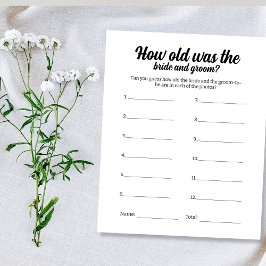 Hochzeitsfeierspiel, wo sie Foto erraten Flyer