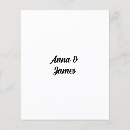 Hochzeitsfeierspiel, wo sie Foto erraten Flyer (Hinten)