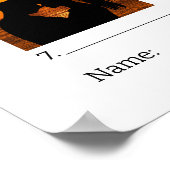 Hochzeitsfeierspiel, wo sie Foto erraten Poster (Ecke)