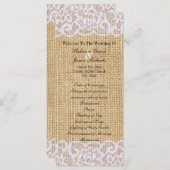 Hochzeitsfeiertag auf weißem Land Programm (Vorne/Hinten)