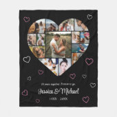 Hochzeitsfeiertag - Hörfestival - FotoCollage Fleecedecke (Vorderseite)