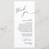 Hochzeitsfeiertag Ort Einstellung Dankeschön Karte (Vorderseite)