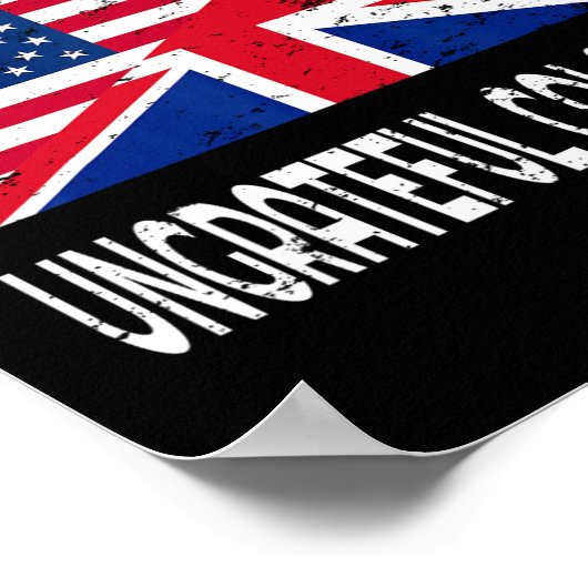 Hochzeitsfeiertag Undankbare Kolonialherren Funny  Poster (Ecke)