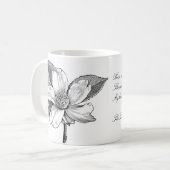 Hochzeitsfeiertag| Vintage Blume Kaffeetasse (Vorderseite Links)