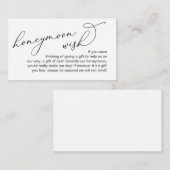 Hochzeitsfeiertag wünscht, moderne romantische Sch Begleitkarte (Vorne/Hinten)