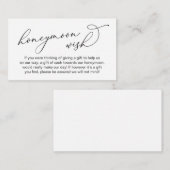 Hochzeitsfeiertag wünscht, moderne romantische Sch Begleitkarte (Vorne/Hinten)