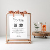 Hochzeitsfeiertagsfliegerzeichen mit QR-Code Poster