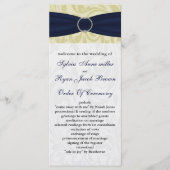 Hochzeitsfeige mit Marineblau-IMITAT Programm (Vorderseite)