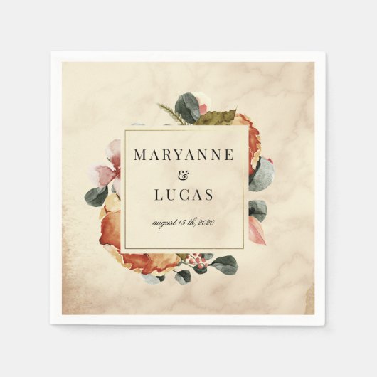 Hochzeitsfeige Serviette (Vorderseite)