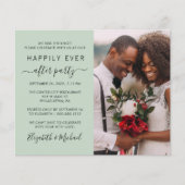 Hochzeitsfest Foto glücklich immer nach der Einlad (Vorderseite)